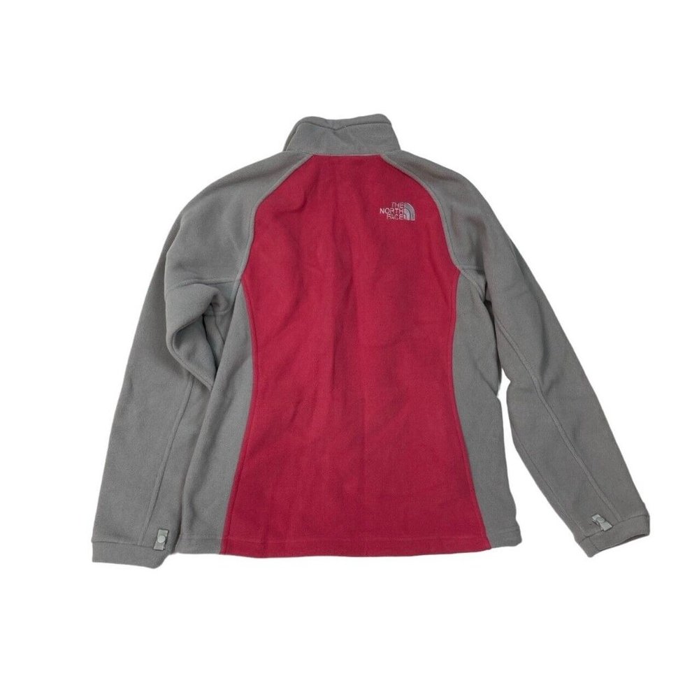 *New The North Face Khumbu Jacket Womens Size Sm Pink Slate Gray Fleece Zip In - Picture 3 of 11